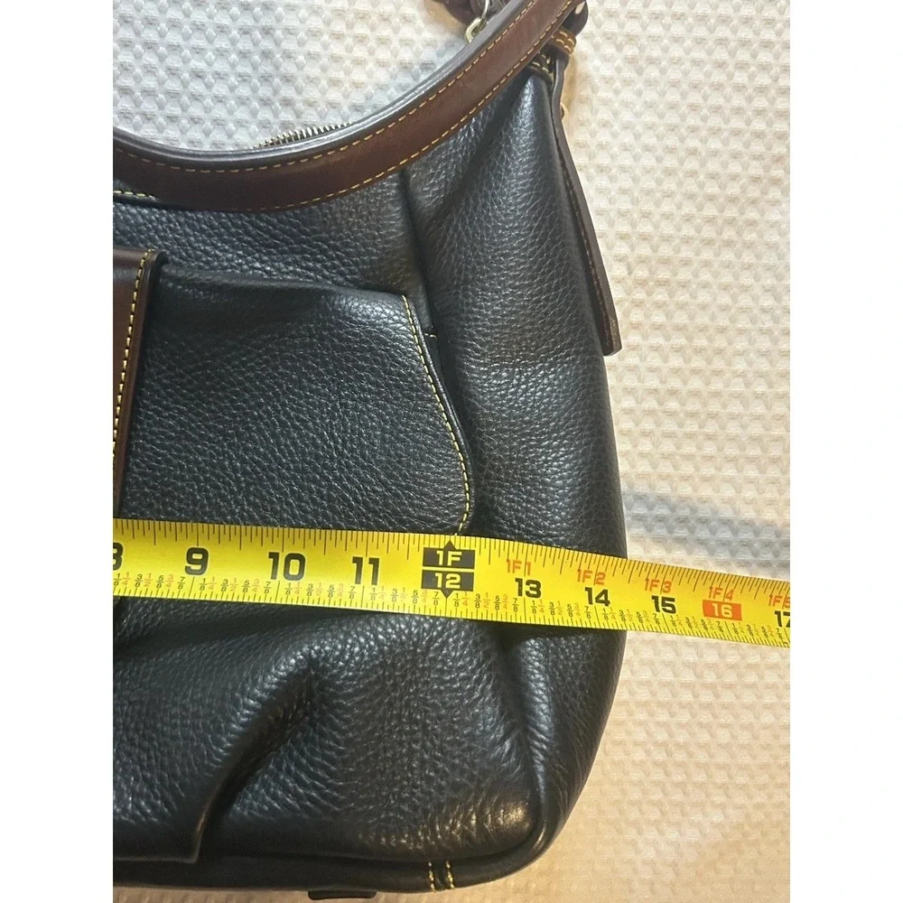 Dooney & Bourke Samba Satchel J8400932 Black & Brown Leather - Red Lining
